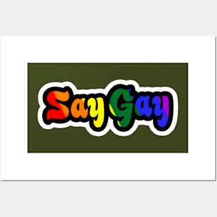 Say Gay - Sticker - Front Posters and Art